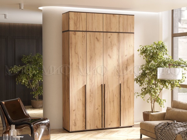 Шкаф 4-х ств. Норд + антресоль (ШхВхГ): 1600х2654х510 мм